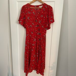 Entro- orange and floral dress